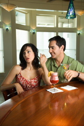 Couple Having Drinks