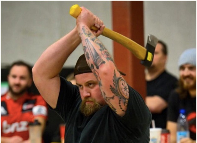 Happiness Is Throwing An Axe At An Axe Throwing League